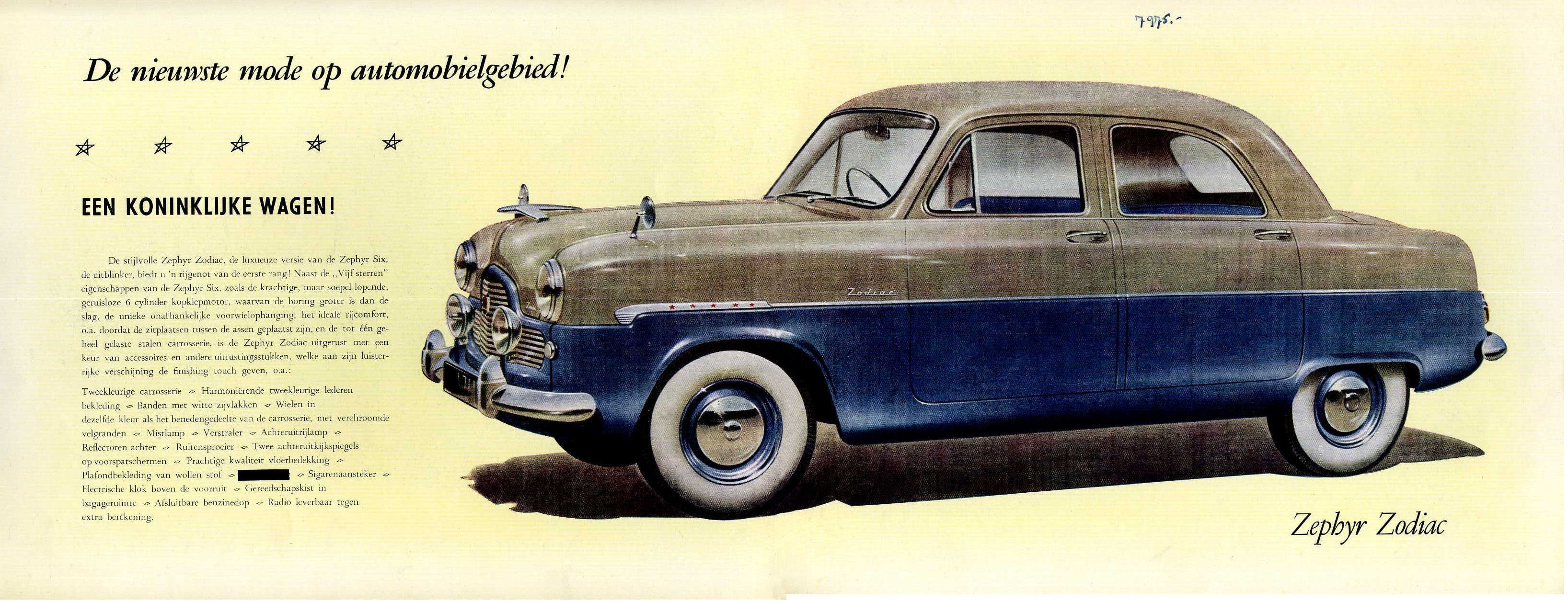 1955 Ford Zephyr Zodiac brochure